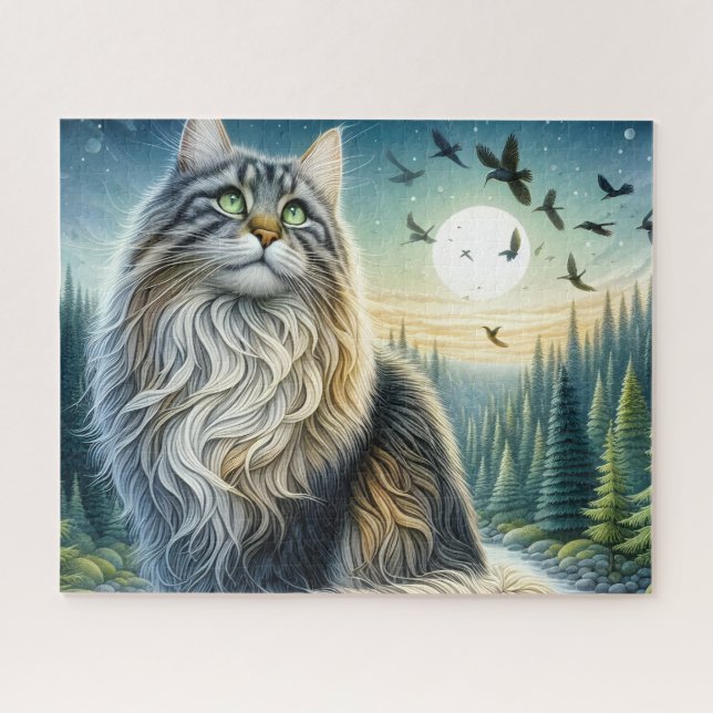 Wald Maine Coon Katze (Horizontal)