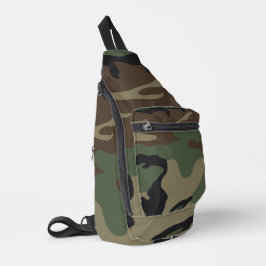 Wald-Militär-Tarnmuster Crossbody Bag