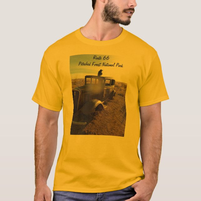 Wald-Nationalpark des Weg-66 T-Shirt (Vorderseite)