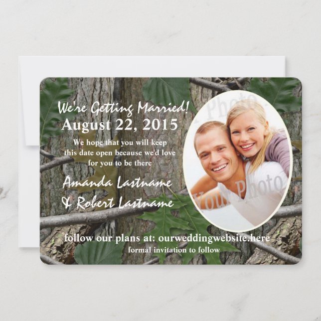 Wald-Natur-Kalender-Foto Termin vormerken Save The Date (Vorderseite)