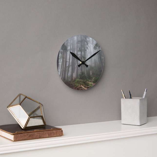 Wald Natur Runde Wanduhr (Büro)