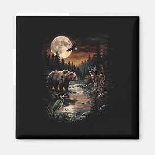 Wald Natur Wildtiere Outdoor-Auftritt Magnet