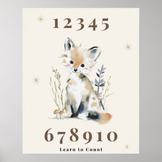 Wald Nummer Kinderstube Druck Poster