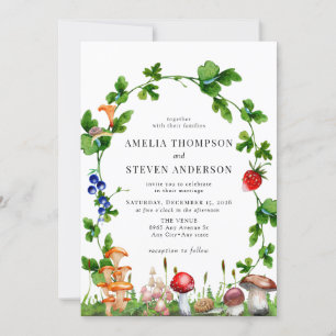 Wald-Pilz   Waldhochzeit Einladung