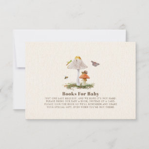 Wald-Pilzbücher für Babyduschinsekten Einladung