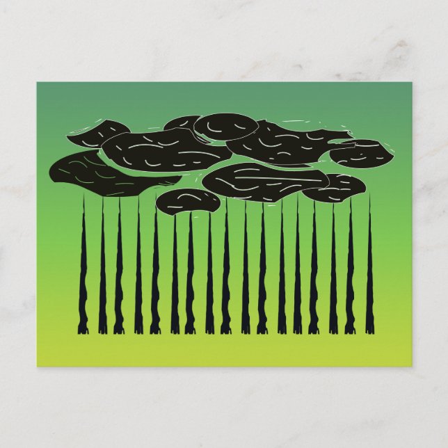 Wald Postkarte (Vorderseite)