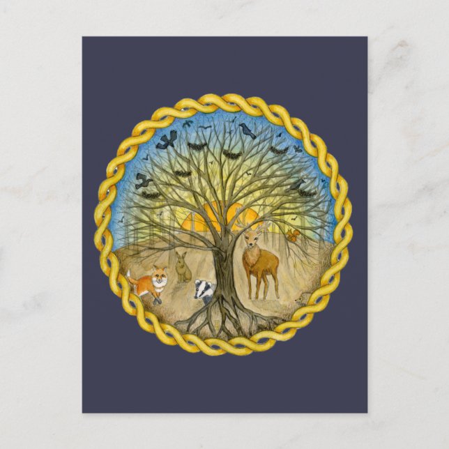 Wald Postkarte (Vorderseite)