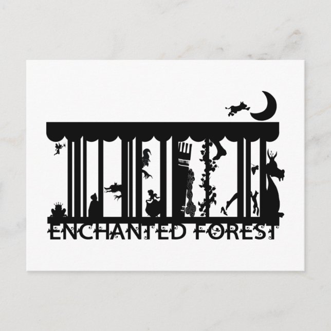 Wald Postkarte (Vorderseite)