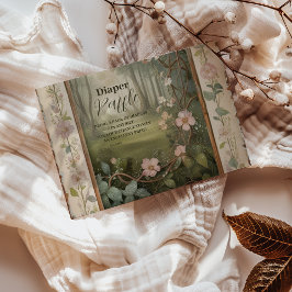 Wald Raffle Diapper Begleitkarte