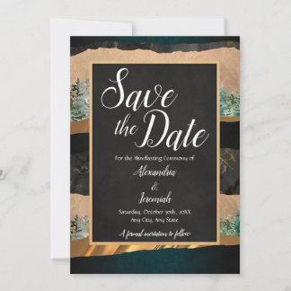 Wald Save the Date Einladung