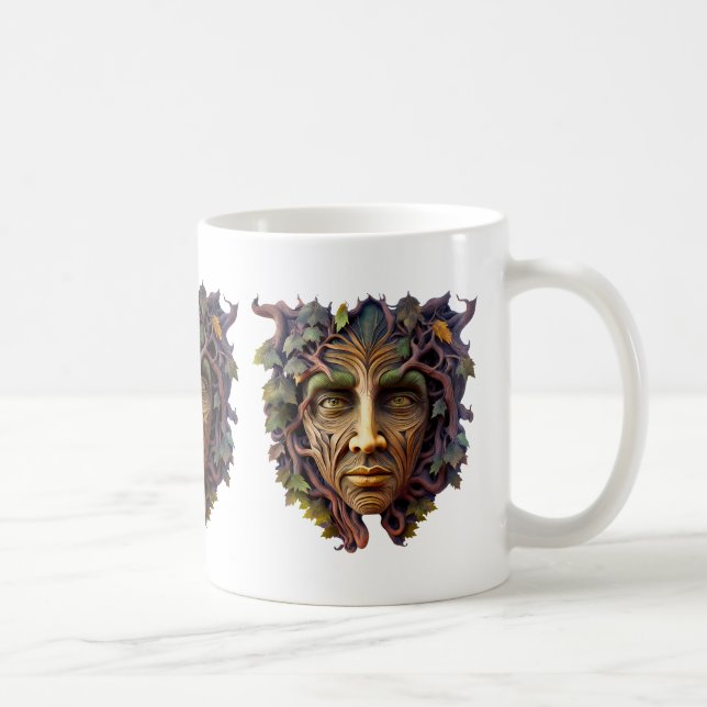 Wald-Schnitzerei-Kaffeetasse Kaffeetasse (Rechts)