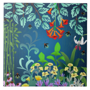 Wald-Skunk-Foliage Fliese
