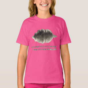 Wald-Soundwave-Kunst-Zitat Naturinspirierte Stimmu T-Shirt