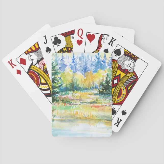 Wald Spielkarten (Rückseite)