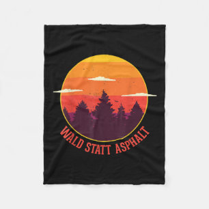 Wald statt Asphalt Natur Berge Wald Fleecedecke