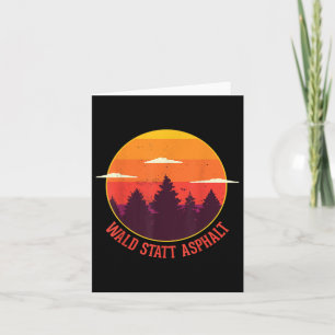 Wald statt Asphalt Naturgebirge Wald Karte