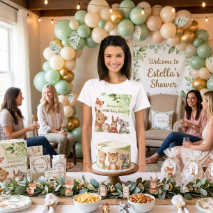 Wald Süße Tiere Wasserfarbe werdende Mama T-Shirt