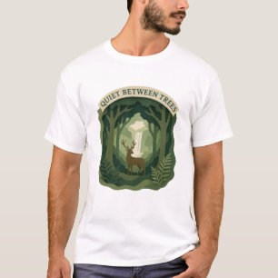 Wald-T-Shirt mit Bäumen und Torbogen T-Shirt