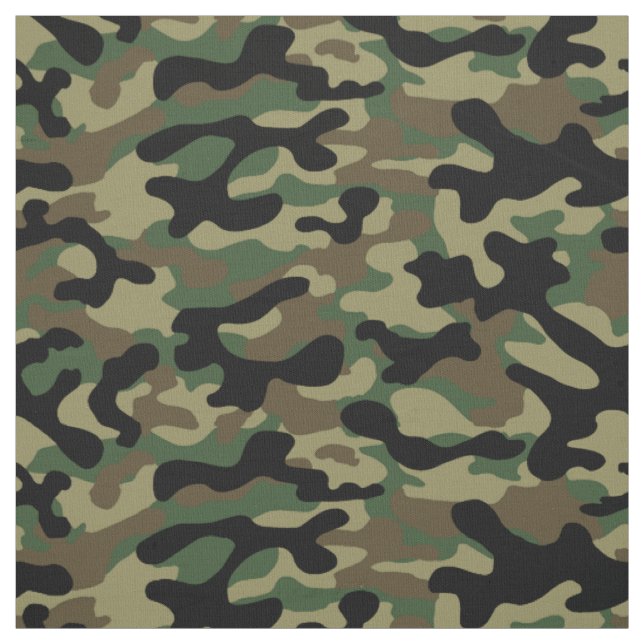 Wald-Tarnmuster Khaki  Stoff (Muster)