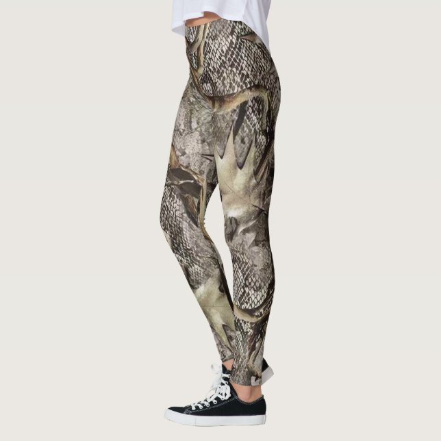 Wald-Tarnmuster Leggings (Links)