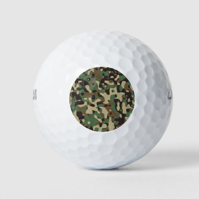 Wald-Tarnung Golfball (Vorderseite)