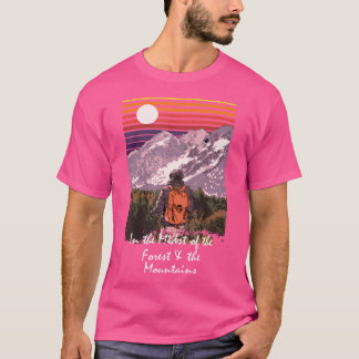 Wald The Mountain Camping Wandern Camper Wandern T-Shirt