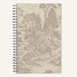 Wald-Toilette Waldtiere Vintage Botanik Notizbuch