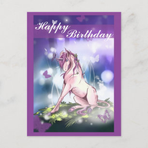 Wald Unicorn Postkarte