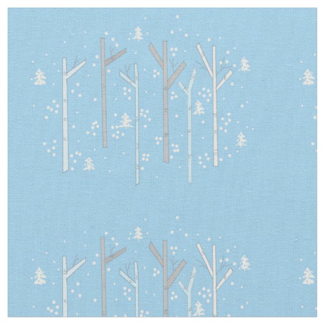 Wald von Birkenbäumen Stoff (Nahaufnahme)