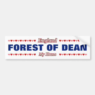 WALD VON DEAN - Meine Zuhause - EnglandHerz Autoaufkleber