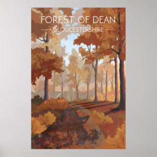Wald von Dean Reiseplakat Poster