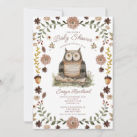 Wald-Waschbär-Baby-Shower-Einladung