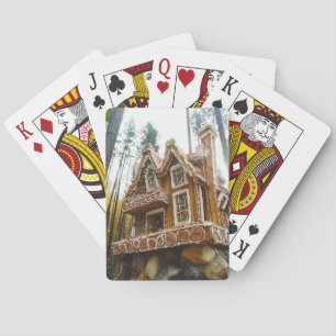 Wald-Weihnachtshaus-Schokoladenkartenspiel Spielkarten