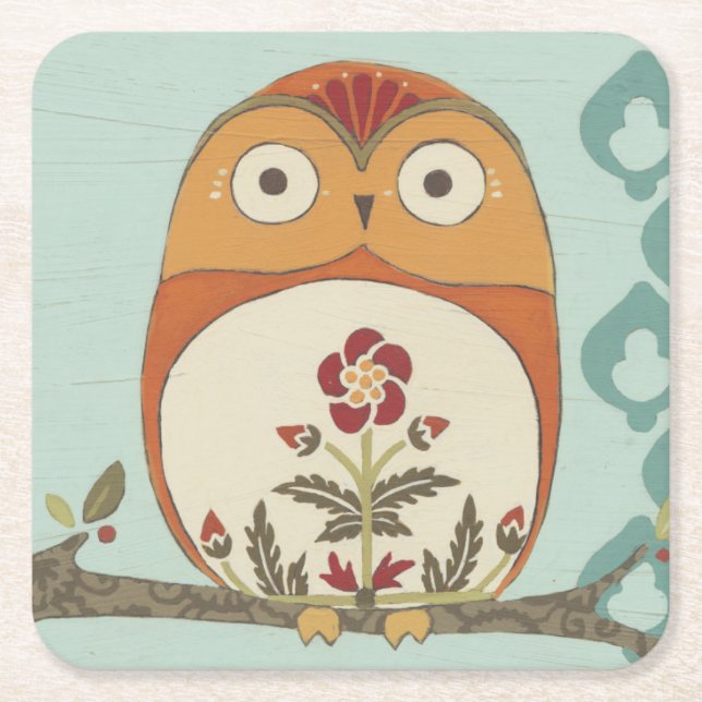 Wald Whimsy II Rechteckiger Pappuntersetzer (Vorderseite)
