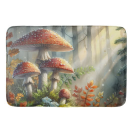 Wald Wild Pilze Magischer Wald Sonnenlicht Badematte
