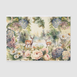Wald, Wildtiere, Flora und Fauna Seidenpapier