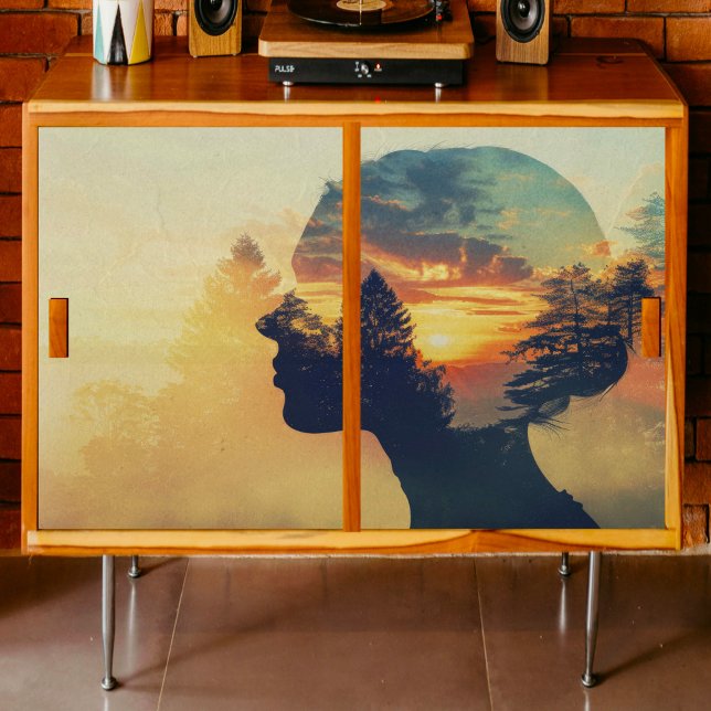 Wald Woman Decoupage Seidenpapier (Von Creator hochgeladen)