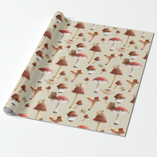 Wald-Wrapping Paper Geschenkpapier (Ungerollt)