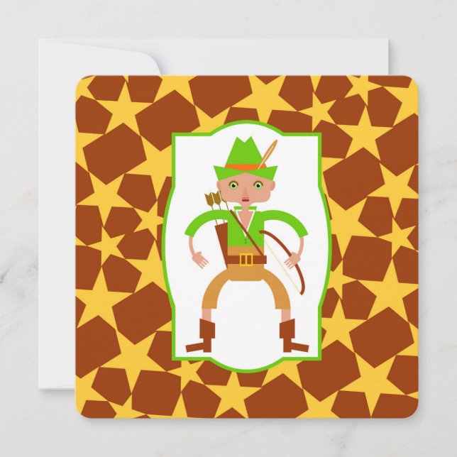 Waldabenteurer-Geburtstagsfeier Einladung (Vorderseite)