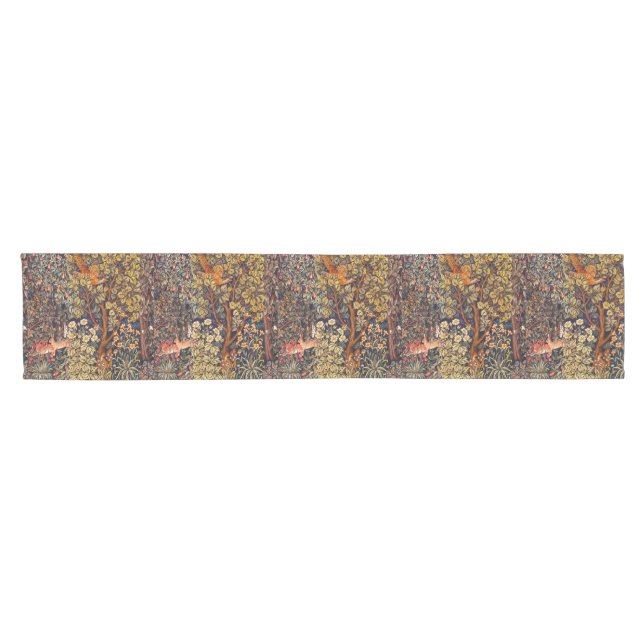 WALDBÄLDER Haare, Pheasant, braun Kurzer Tischläufer (Horizontal)