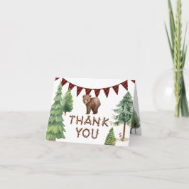 Waldbär Danke, dass Sie die Karte für einen glückl