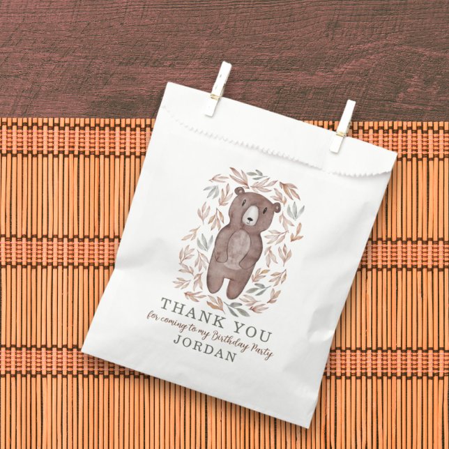 Waldbär & Foliage Vielen Dank Geschenktütchen (Von Creator hochgeladen)