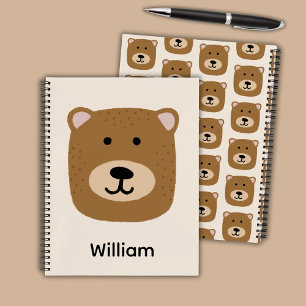 Waldbärenbär personalisiert notizbuch