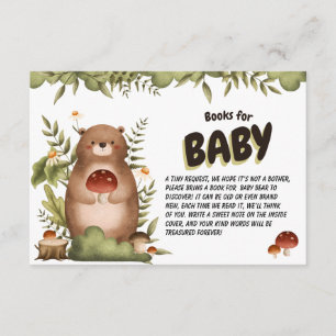 Waldbärenpflanze, skurrile Bücher für Baby Begleitkarte