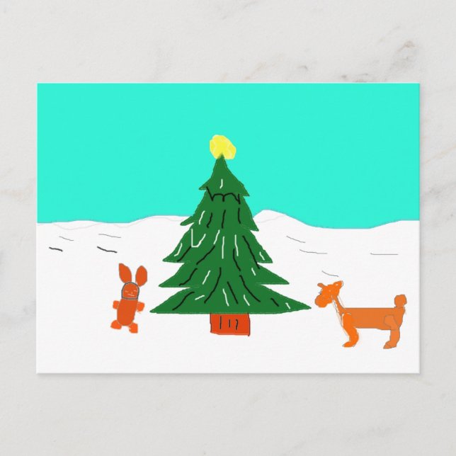Waldbaum Postkarte (Vorderseite)