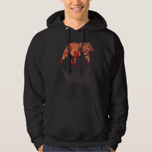 Waldbäume im Freien Natur Tierbraun Hoodie