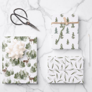 Waldbaumen Hochzeitsgeschenkpapier-Blätter Geschenkpapier Set