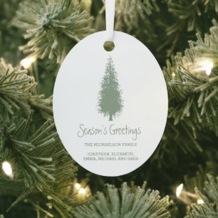 Waldbaumen Weihnachten Ornament Aus Metall