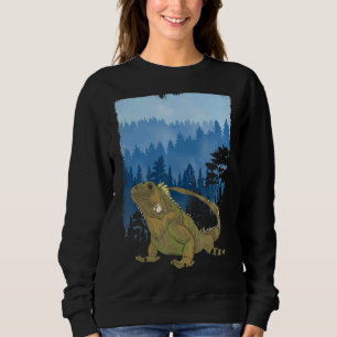 Waldbaumen Wildlife Lizard Reptile Exotic Iguan Sweatshirt
