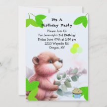 Waldbeere Einladung zum Geburtstag